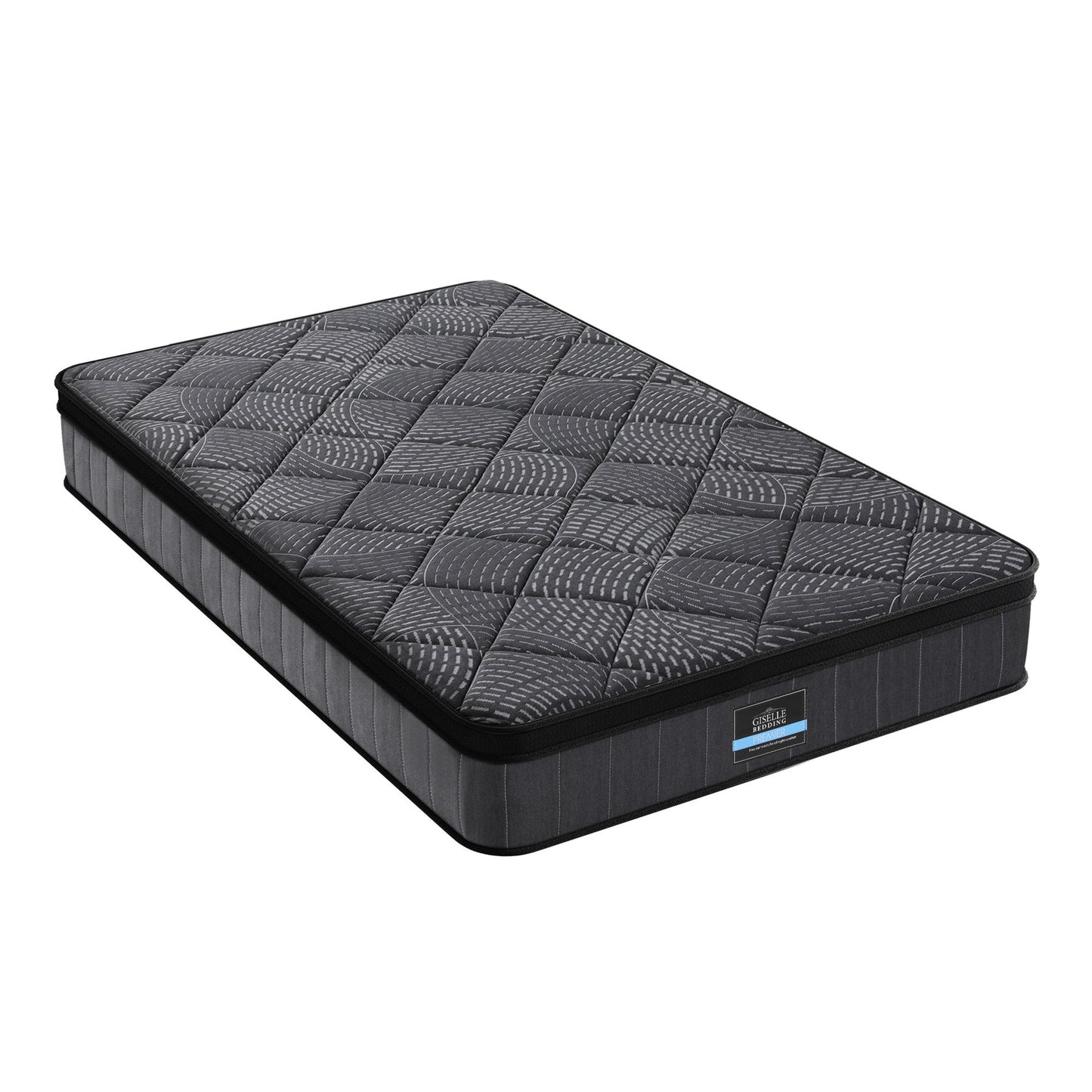 Bedding Single Mattress 25cm Pocket Spring Latex Euro Top Medium Firm Bed