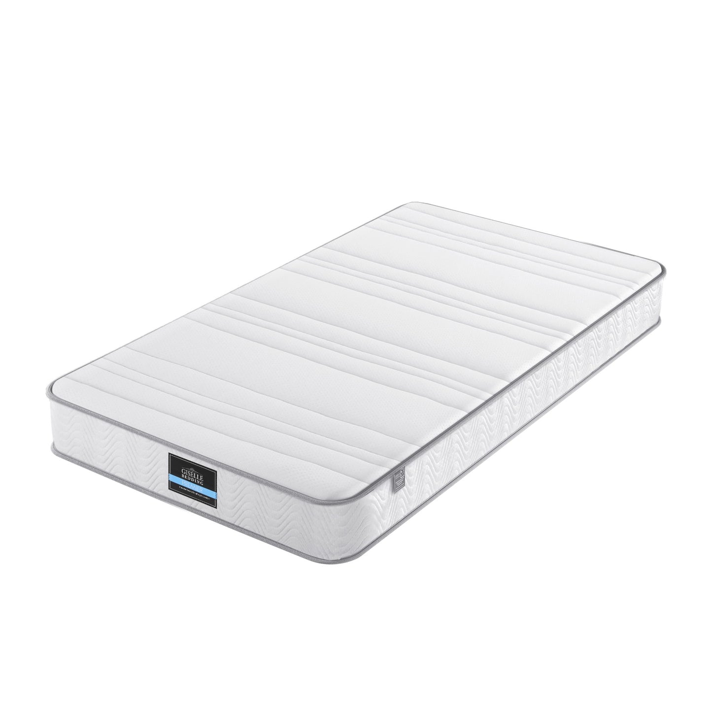 Single Mattress 20cm with Reinforced Edge Support Egg-Crate Foam