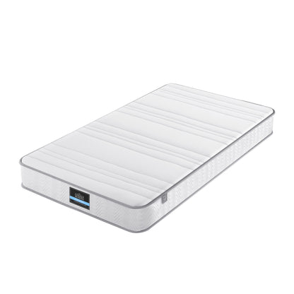 Single Mattress 20cm with Reinforced Edge Support Egg-Crate Foam