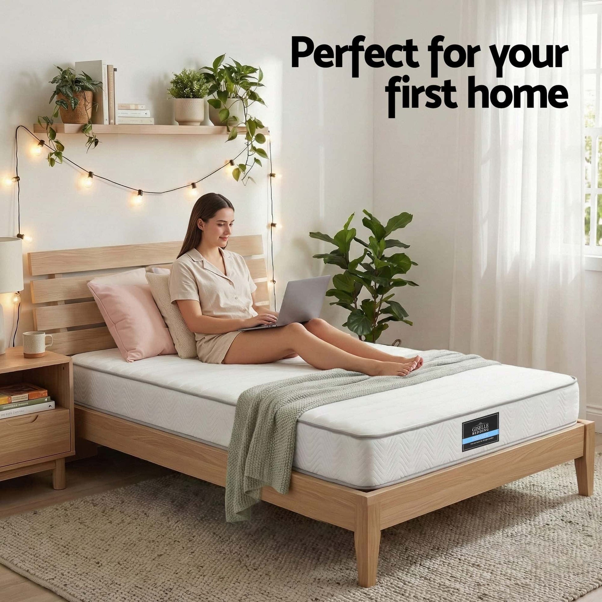 Best Single Mattress 20cm with Reinforced Edge Support Egg-Crate Foam | Buy Online at Furniture Things Australia