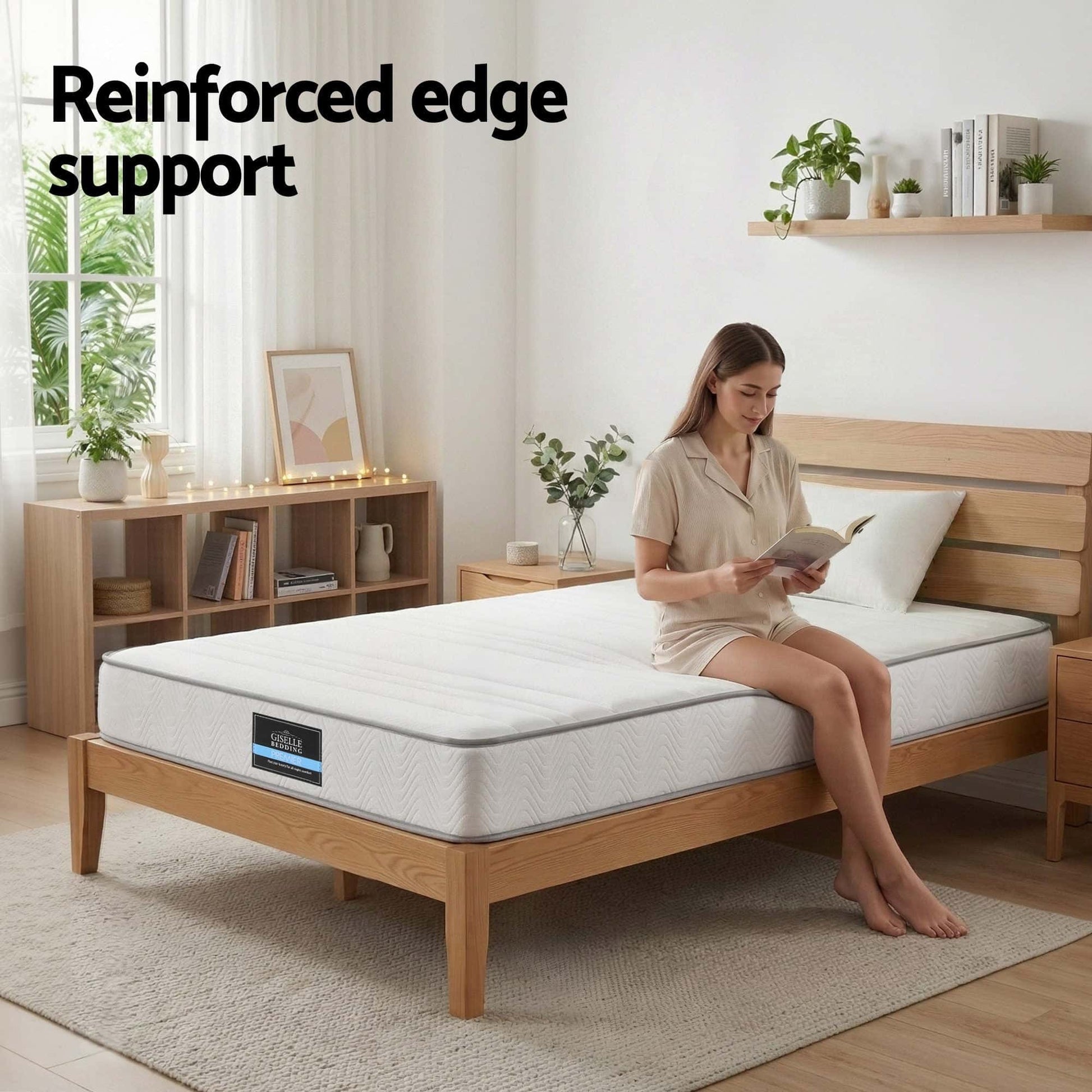 Best Single Mattress 20cm with Reinforced Edge Support Egg-Crate Foam | Buy Online at Furniture Things Australia