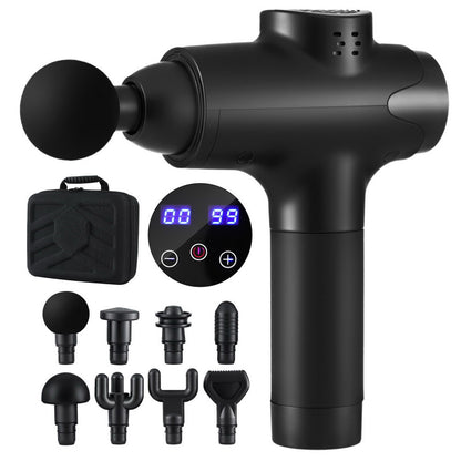 Massage Gun with 30 Speed 8 Heads Muscle Massager (Black)