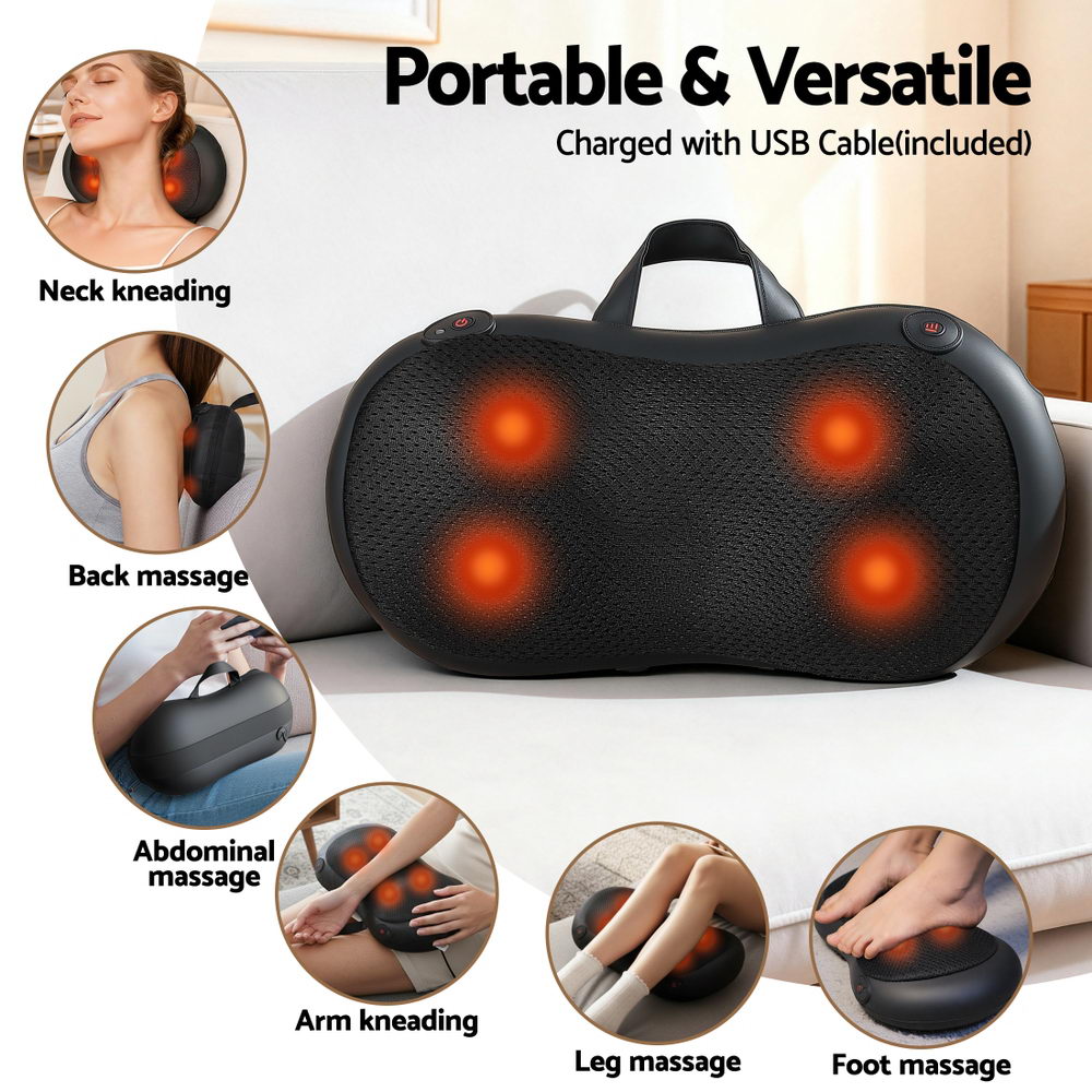 Neck Massager With Heat Kneading Back Massager