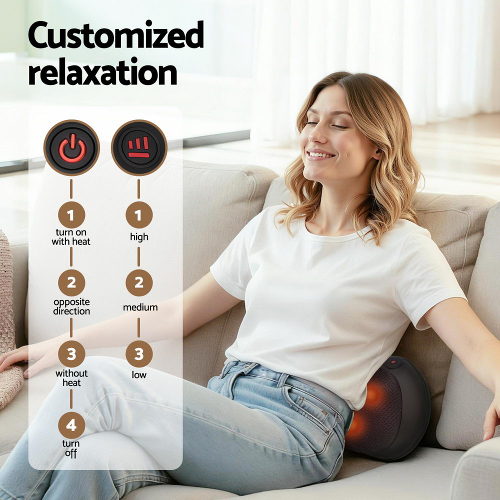 Neck Massager With Heat Kneading Back Massager