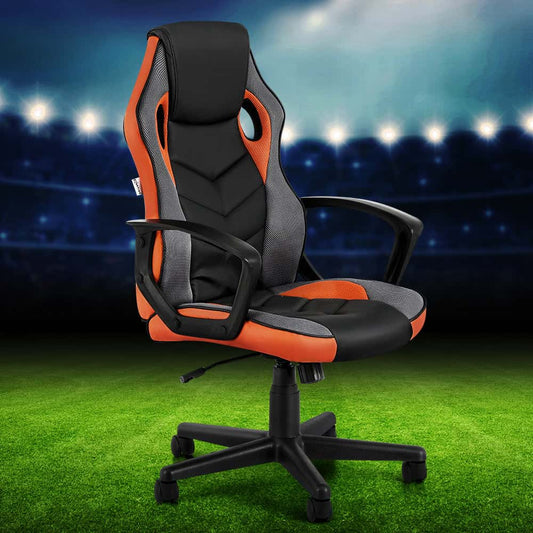 Best Gaming Office Chair Computer Executive Racing Chairs High Back Orange | Buy Online at Furniture Things Australia