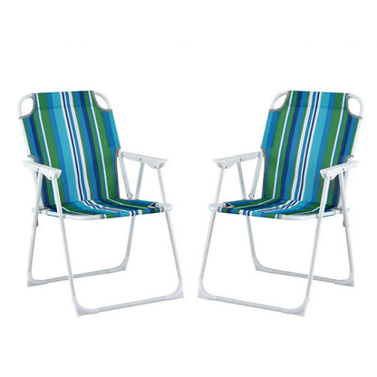 Outdoor Chairs Folding Camping Chair Steel Portable Patio Furniture