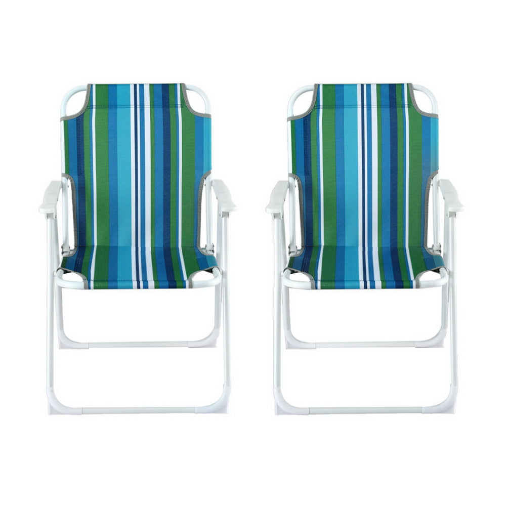 Outdoor Chairs Folding Camping Chair Steel Portable Patio Furniture