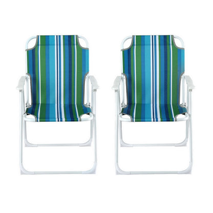 Outdoor Chairs Folding Camping Chair Steel Portable Patio Furniture