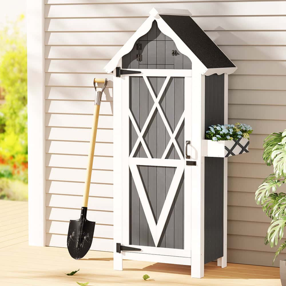 Best Outdoor Storage Cabinet Shed Box Wooden Shelf Chest Garden Furniture | Buy Online at Furniture Things Australia