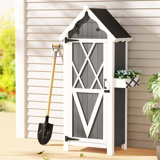 Best Outdoor Storage Cabinet Shed Box Wooden Shelf Chest Garden Furniture | Buy Online at Furniture Things Australia
