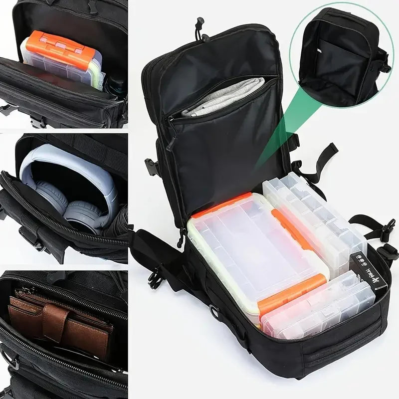 Waterproof Fishing Backpack with Tackle Storage