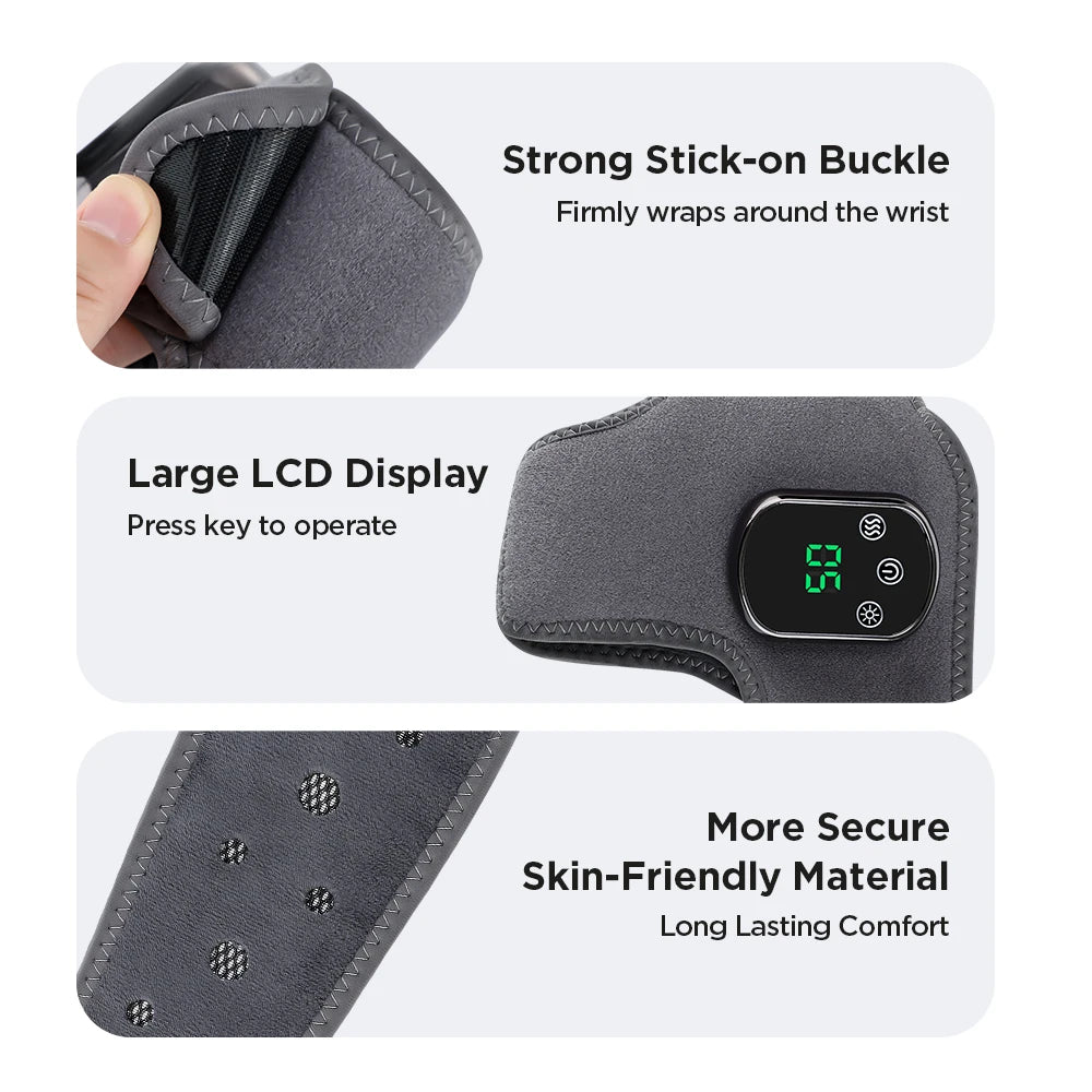 Ankle Massager with Electric Vibration Heating Foot Support