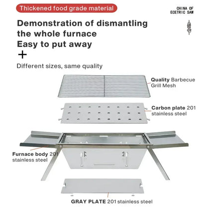 Stainless Steel Folding  Barbecue Stove