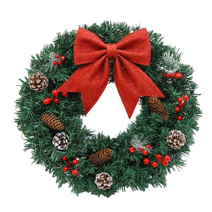 Best Christmas Wreath Red Bow Pine Cones | Buy Online at Furniture Things Australia