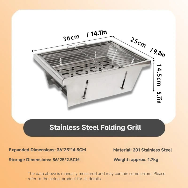 Portable Folding Charcoal Grill