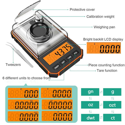 Digital Scale with Precision Mini Pocket Calibration