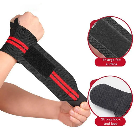 Wrist Straps Adjustable Elastic Powerlifting Support