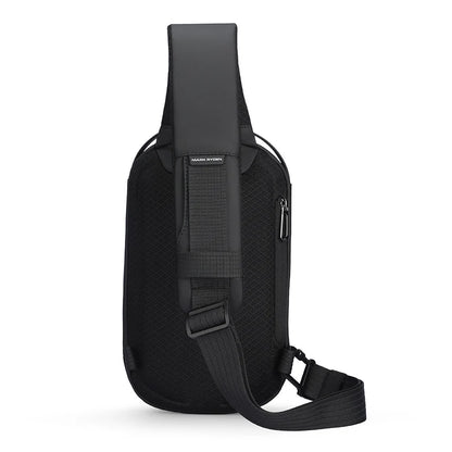 Crossbody Bag Waterproof Hard-Shell with USB Port