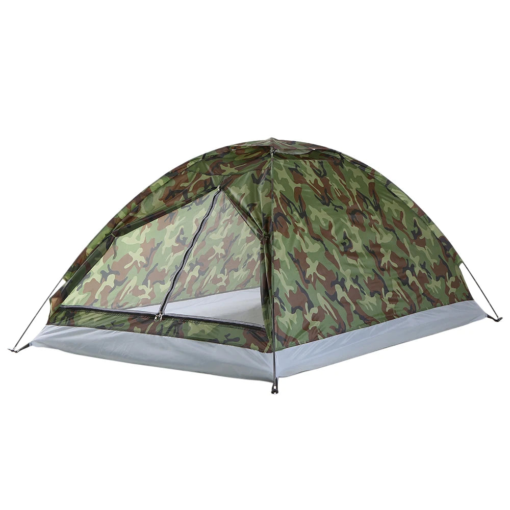 2-Person Camping Tent Camouflage 200x130cm