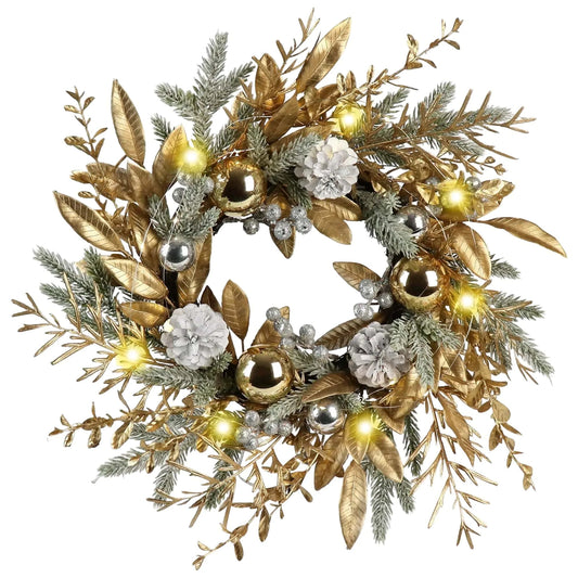 Best Christmas Wreath Artificial Pine Cone Round | Buy Online at Furniture Things Australia