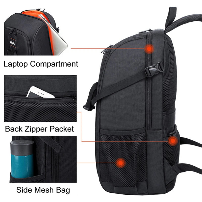 Camera Backpack Waterproof Large-Capacity DSLR Travel