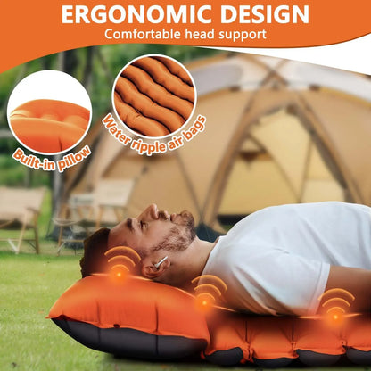 Camping Sleeping Pad with Foot Pump Pillow