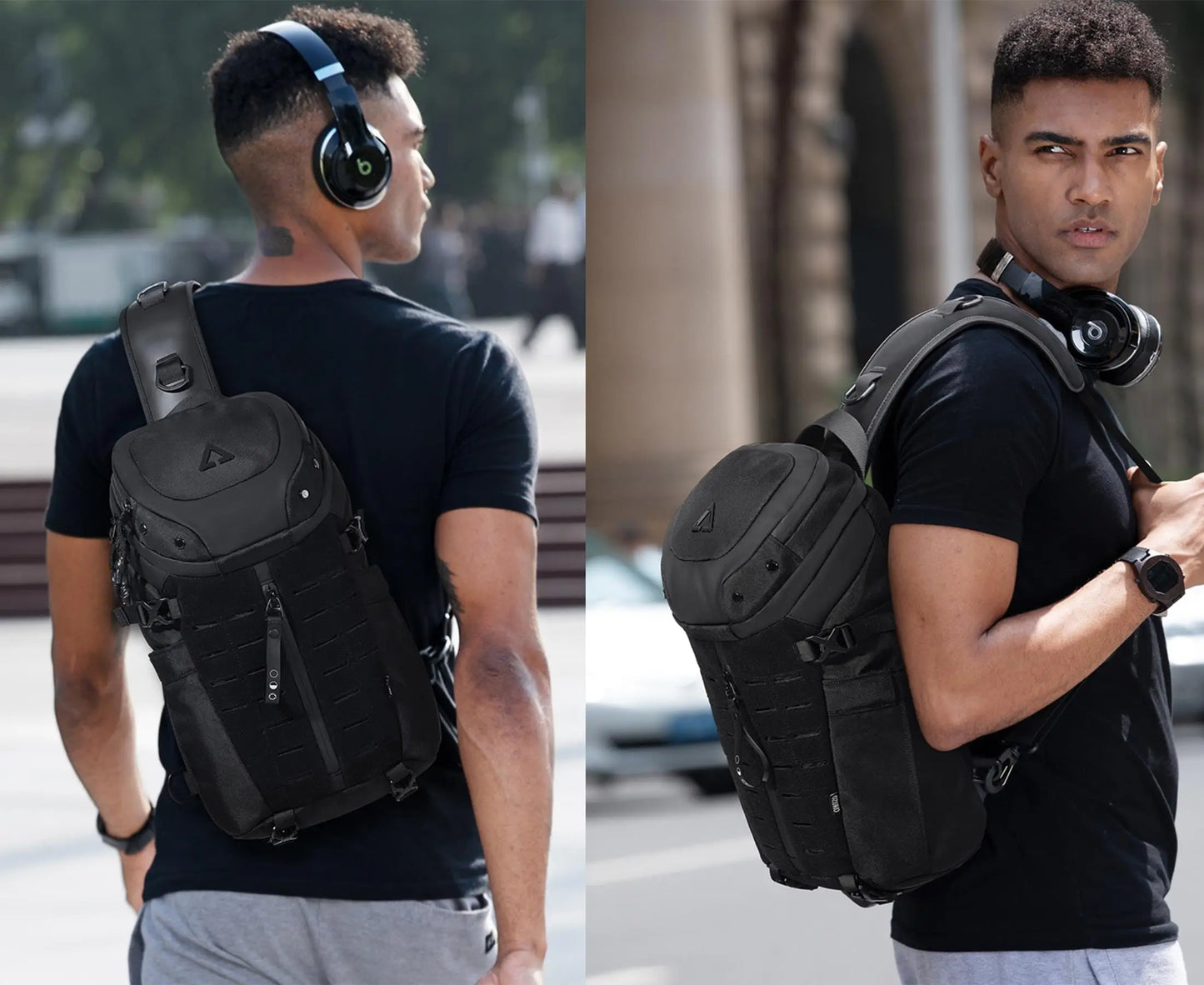 Sling Bag Waterproof Anti Theft Crossbody USB Charging Port