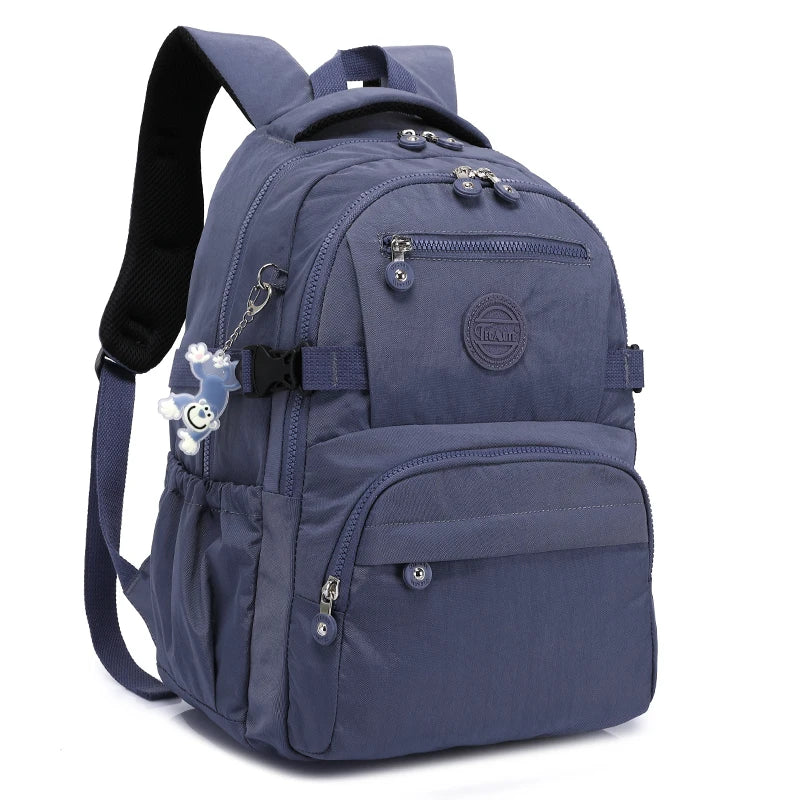 Backpack with Nylon Waterproof Blue