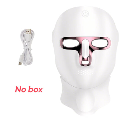 LED Facial Mask with Classic 7-Color Face Rejuvenation (No Box)