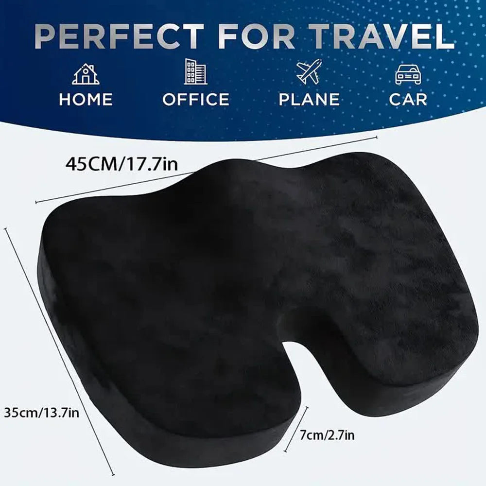 Seat Cushion Memory Foam U-Shaped Orthopedic Support