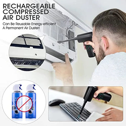 Air Duster Vacuum Cleaner 7500mAh Portable Cordless Blower