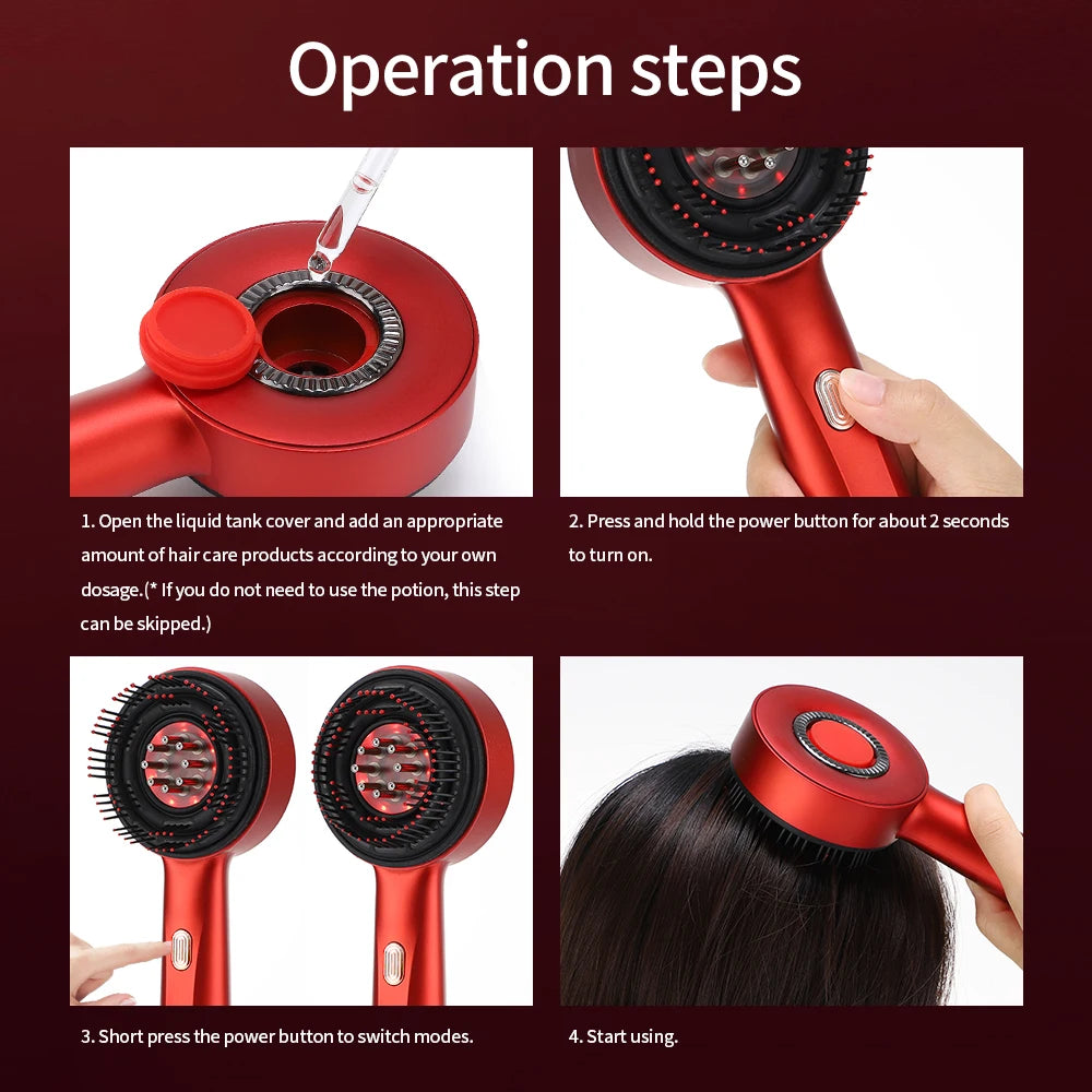 Hair Massage with Comb Electric Scalp Growth Applicator