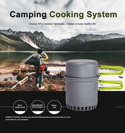Camping Cookware Aluminium Cooking Set