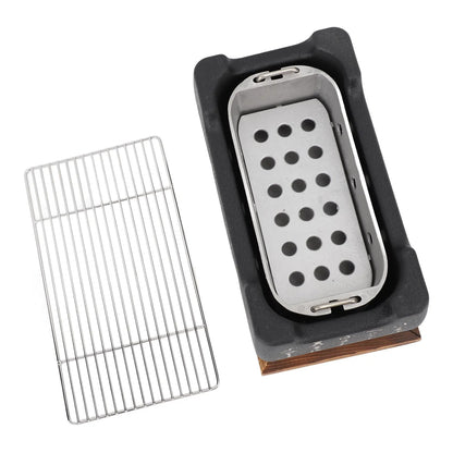Charcoal Grill Rectangle with Aluminum Japanese BBQ Grill