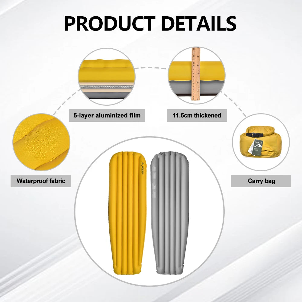 Outdoor Camping Inflatable Mummy Sleeping Mat