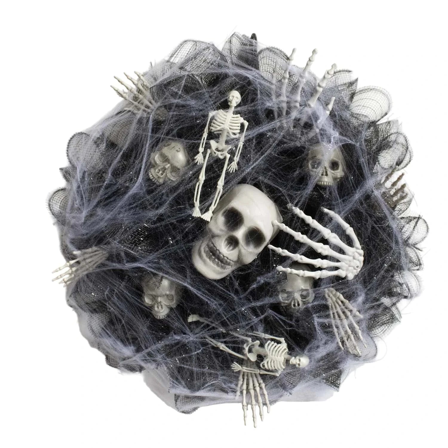 Best Halloween Wreath Skeleton Spider Web Black | Buy Online at Furniture Things Australia