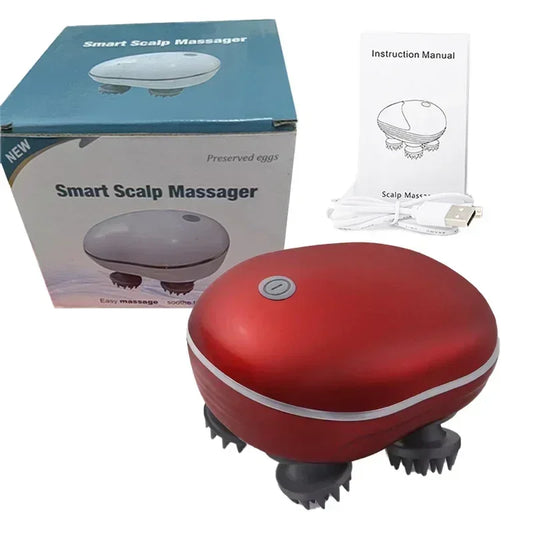 Scalp Massager with Electric Red Light Therapy Relaxation