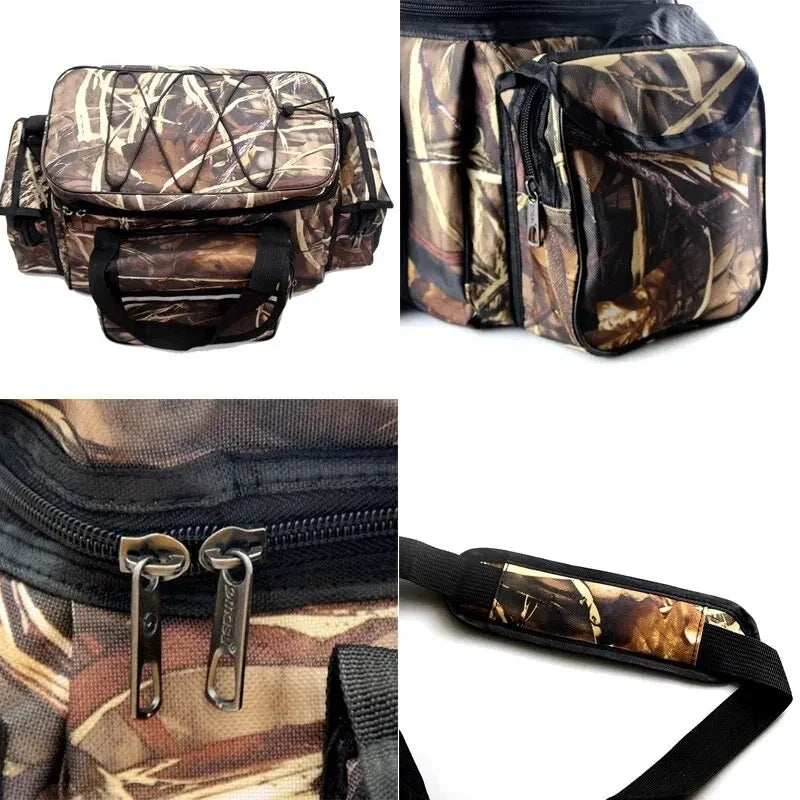 Fishing Bag Waterproof Nylon Large Capacity Shoulder Tackle