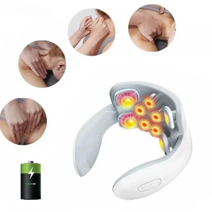 Neck Back Massager with Smart Heating Shoulder Device