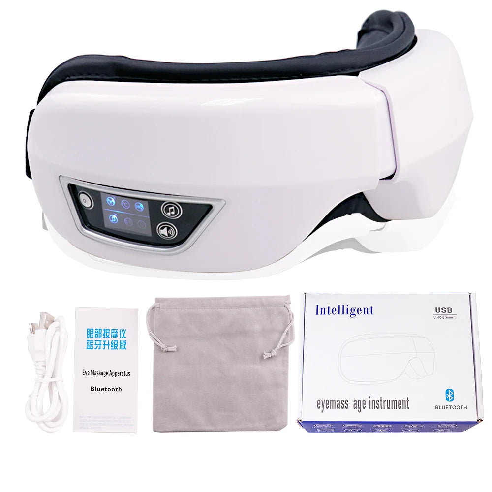 Eye Massager with 6D Smart Vibration Airbag Bluetooth