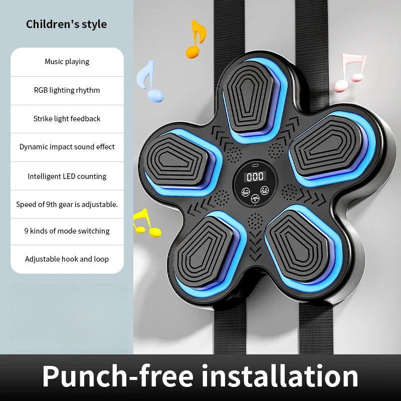 Boxing Machine with Smart Bluetooth Training Wall Pad