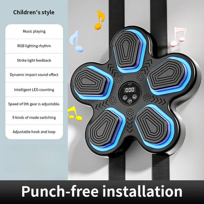 Boxing Machine with Smart Bluetooth Training Wall Pad