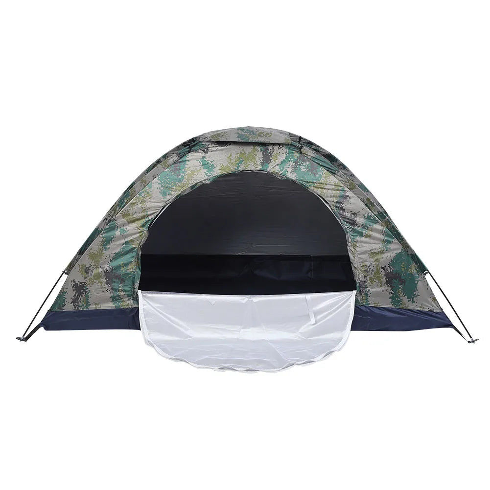 Single Person Trekking Tent Camouflage with Double-Layer
