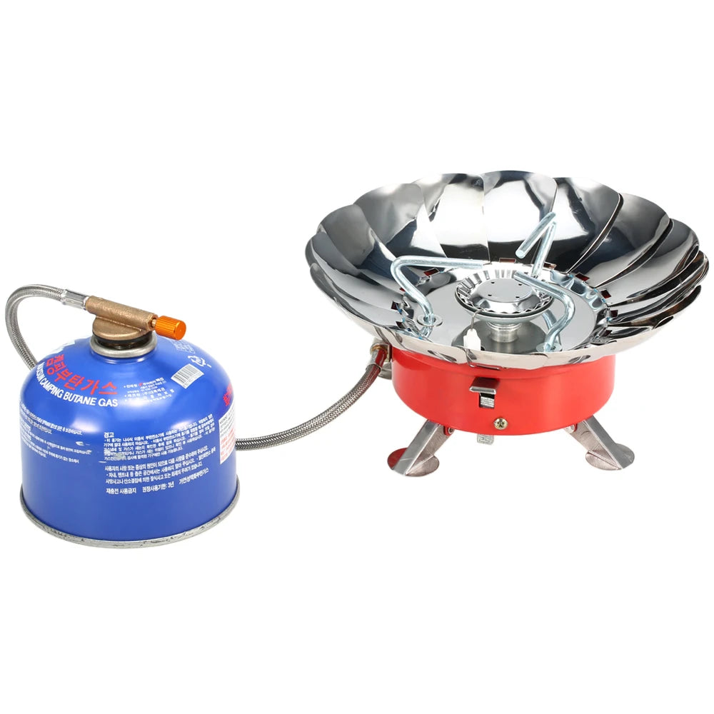 Windproof Piezo Ignition Camping Gas Stove
