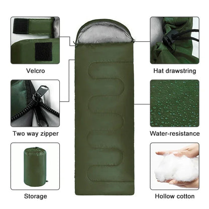 Sleeping Bag Ultralight Waterproof Warm 4 Season Camping