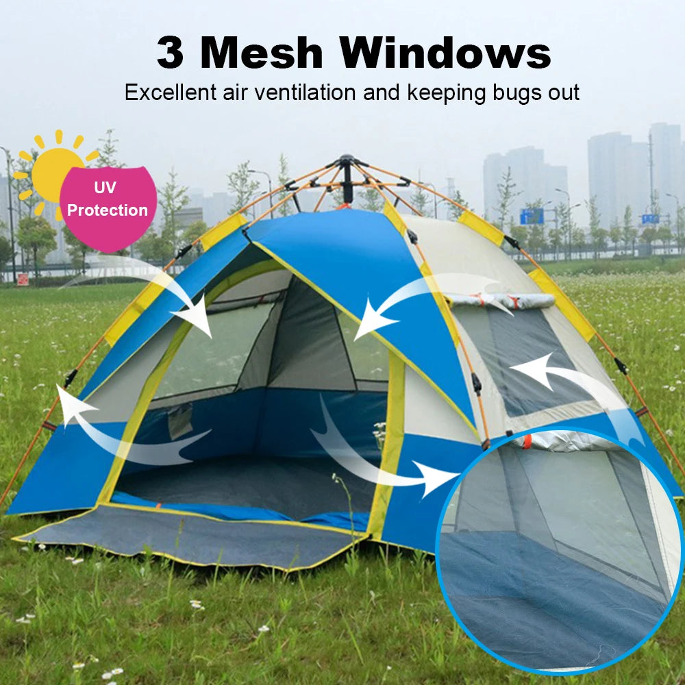 Pop Up Tent Portable Automatic 2-3 Person