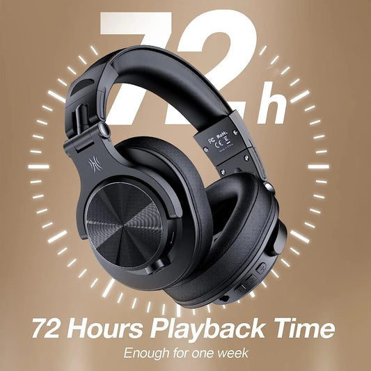 Bluetooth Headphones with Over Ear Wireless Studio Monitor