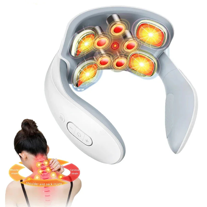 Neck Back Massager with Smart Heating Shoulder Device