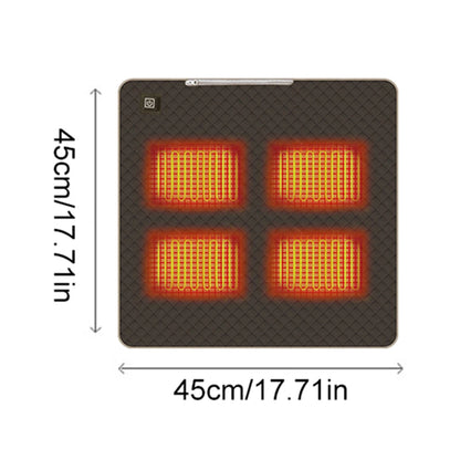 USB Heated Camping with Mat 4-Zone Thermostat