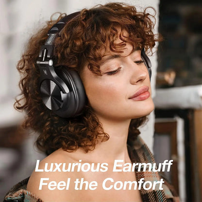 Bluetooth Headphones with Over Ear Wireless Studio Monitor